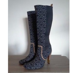 Dolce & Gabbana stiletto knee high boots